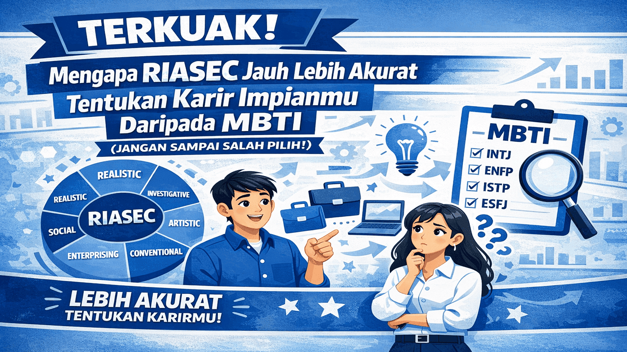 Terkuak! Mengapa RIASEC Jauh Lebih Akurat Tentukan Karir Impianmu Daripada MBTI (Jangan Sampai Salah Pilih!)