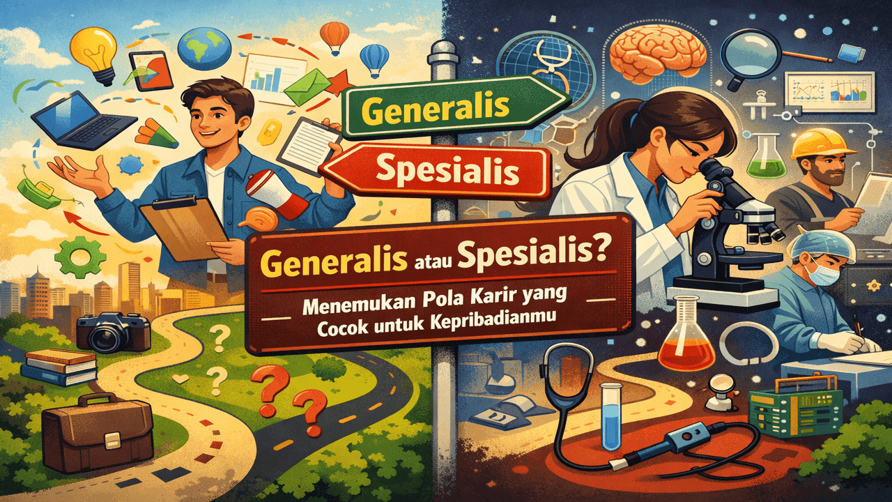 Generalis atau Spesialis? Menemukan Pola Karir yang Cocok untuk Kepribadianmu