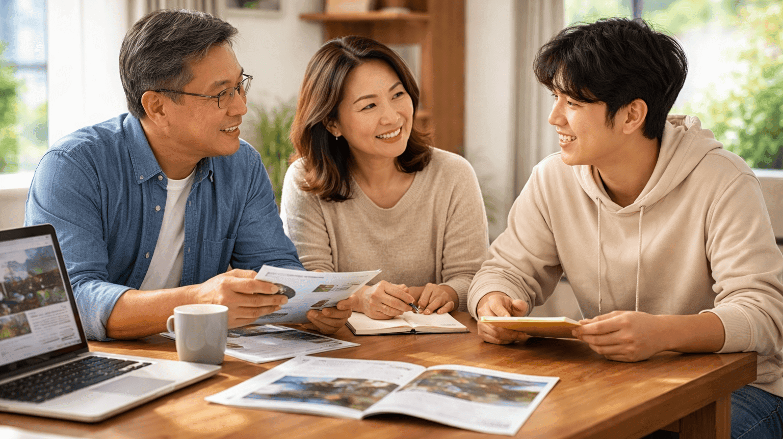 Diskusi Orang tua dan anak memilih jurusan kuliah 
